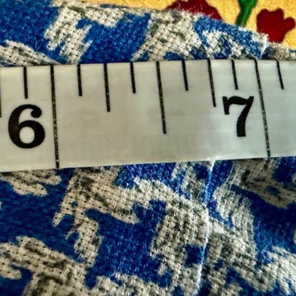 Kiton Luxury Blue Houndstooth Pattern Cotton Dress/Sport Shirt Sz Large, RT $800 - Picture 12 of 13